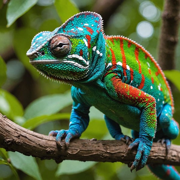Quels sont les besoins spécifiques d'un caméléon panthère en matière de température?